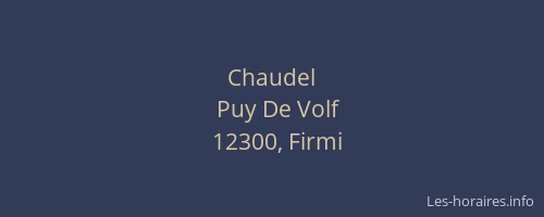 Chaudel