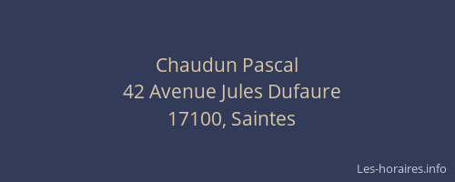 Chaudun Pascal