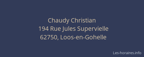 Chaudy Christian