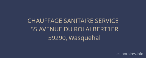 CHAUFFAGE SANITAIRE SERVICE