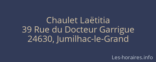 Chaulet Laëtitia