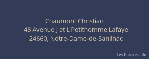 Chaumont Christian