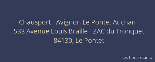 Chausport - Avignon Le Pontet Auchan