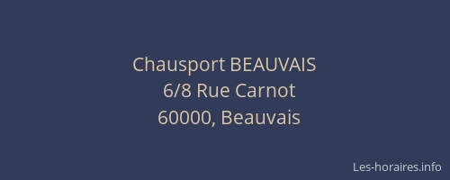Chausport BEAUVAIS