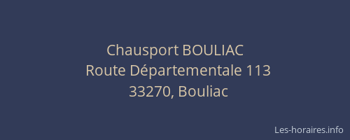 Chausport BOULIAC
