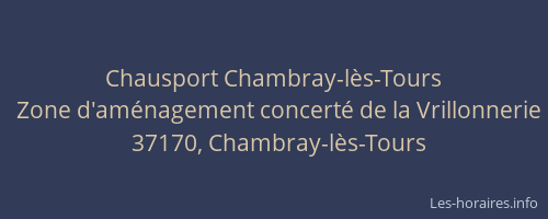 Chausport Chambray-lès-Tours