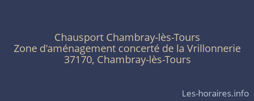 Chausport Chambray-lès-Tours