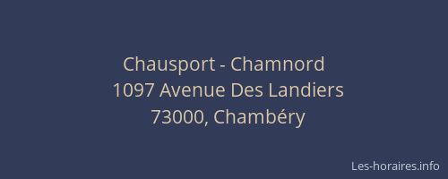 Chausport - Chamnord