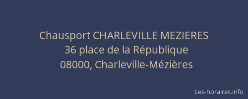 Chausport CHARLEVILLE MEZIERES