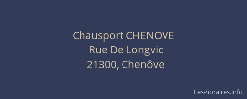 Chausport CHENOVE