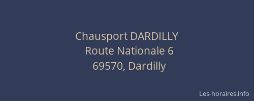 Chausport DARDILLY