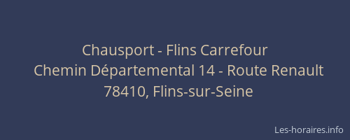 Chausport - Flins Carrefour