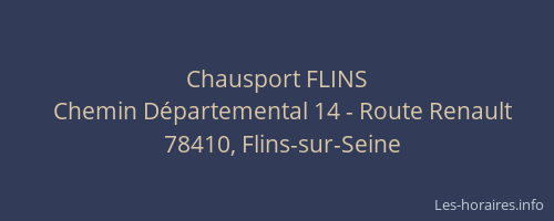Chausport FLINS