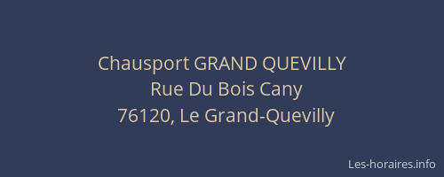 Chausport GRAND QUEVILLY