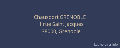 Chausport GRENOBLE