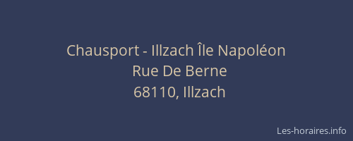 Chausport - Illzach Île Napoléon