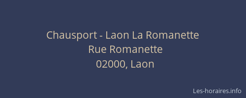 Chausport - Laon La Romanette