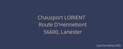 Chausport LORIENT