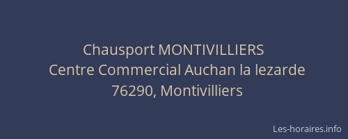 Chausport MONTIVILLIERS