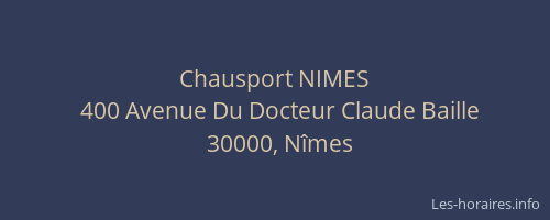 Chausport NIMES