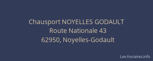 Chausport NOYELLES GODAULT