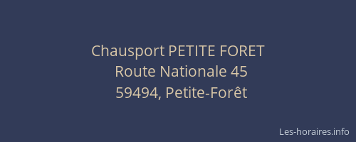 Chausport PETITE FORET