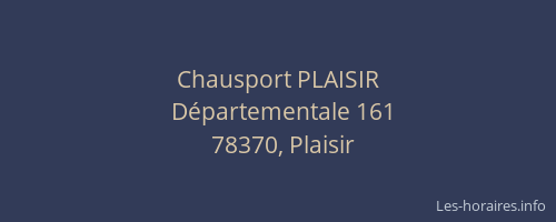 Chausport PLAISIR