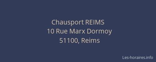 Chausport REIMS