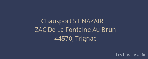 Chausport ST NAZAIRE