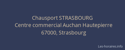 Chausport STRASBOURG