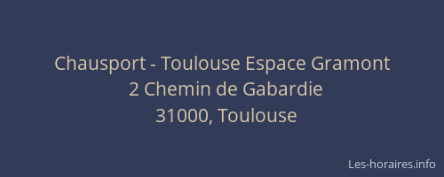 Chausport - Toulouse Espace Gramont