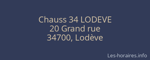 Chauss 34 LODEVE