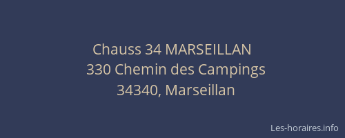 Chauss 34 MARSEILLAN