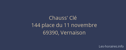 Chauss' Clé