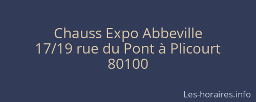 Chauss Expo Abbeville