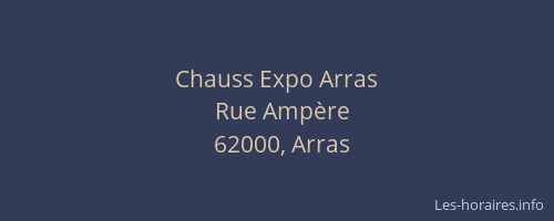 Chauss Expo Arras
