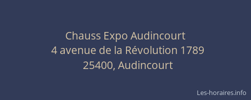 Chauss Expo Audincourt