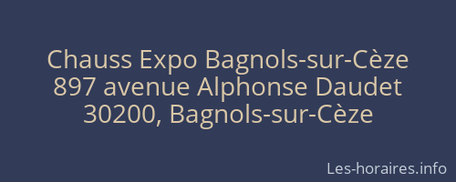 Chauss Expo Bagnols-sur-Cèze