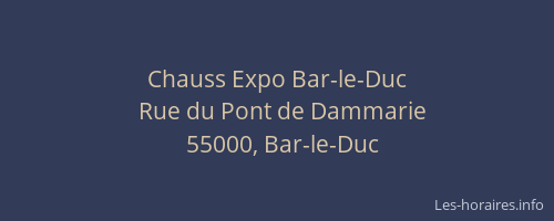 Chauss Expo Bar-le-Duc