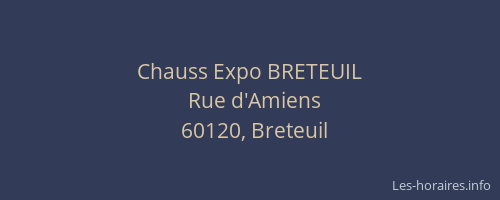 Chauss Expo BRETEUIL