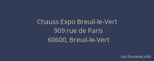 Chauss Expo Breuil-le-Vert