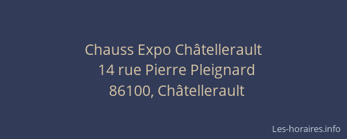 Chauss Expo Châtellerault