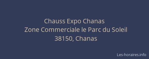 Chauss Expo Chanas