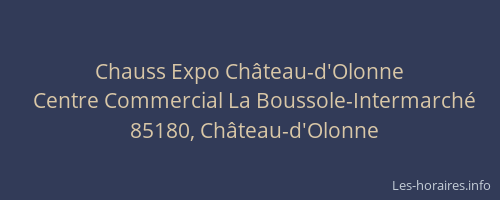 Chauss Expo Château-d'Olonne
