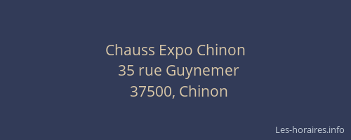 Chauss Expo Chinon
