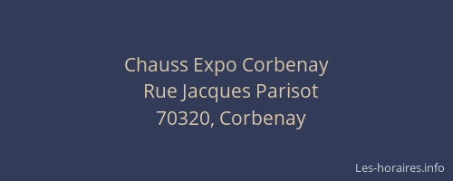 Chauss Expo Corbenay