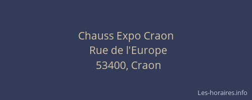 Chauss Expo Craon
