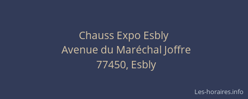 Chauss Expo Esbly