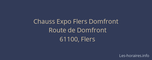 Chauss Expo Flers Domfront