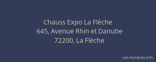 Chauss Expo La Flèche